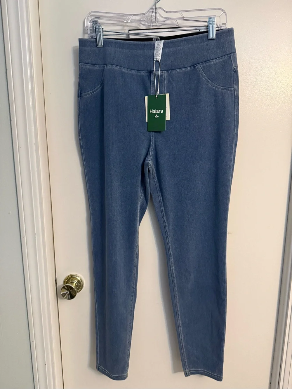 HALARA Slate Blue Flex Denim Jeggings